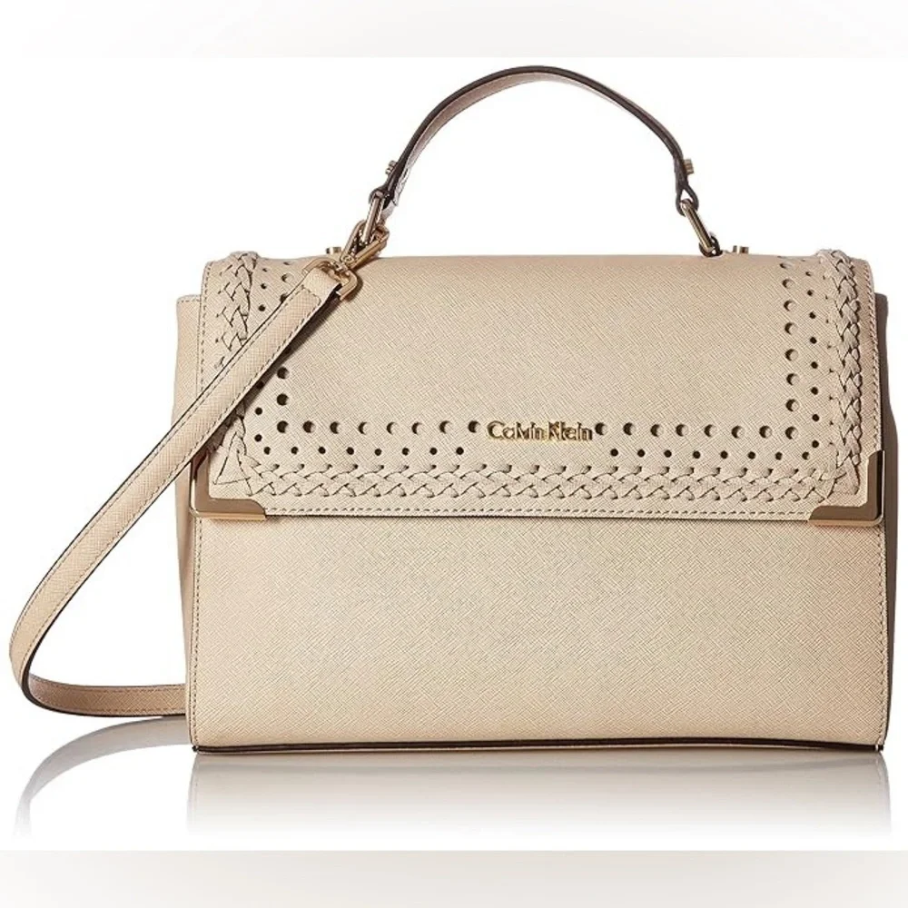 Calvin Klein on My Corner Saffiano Satchel